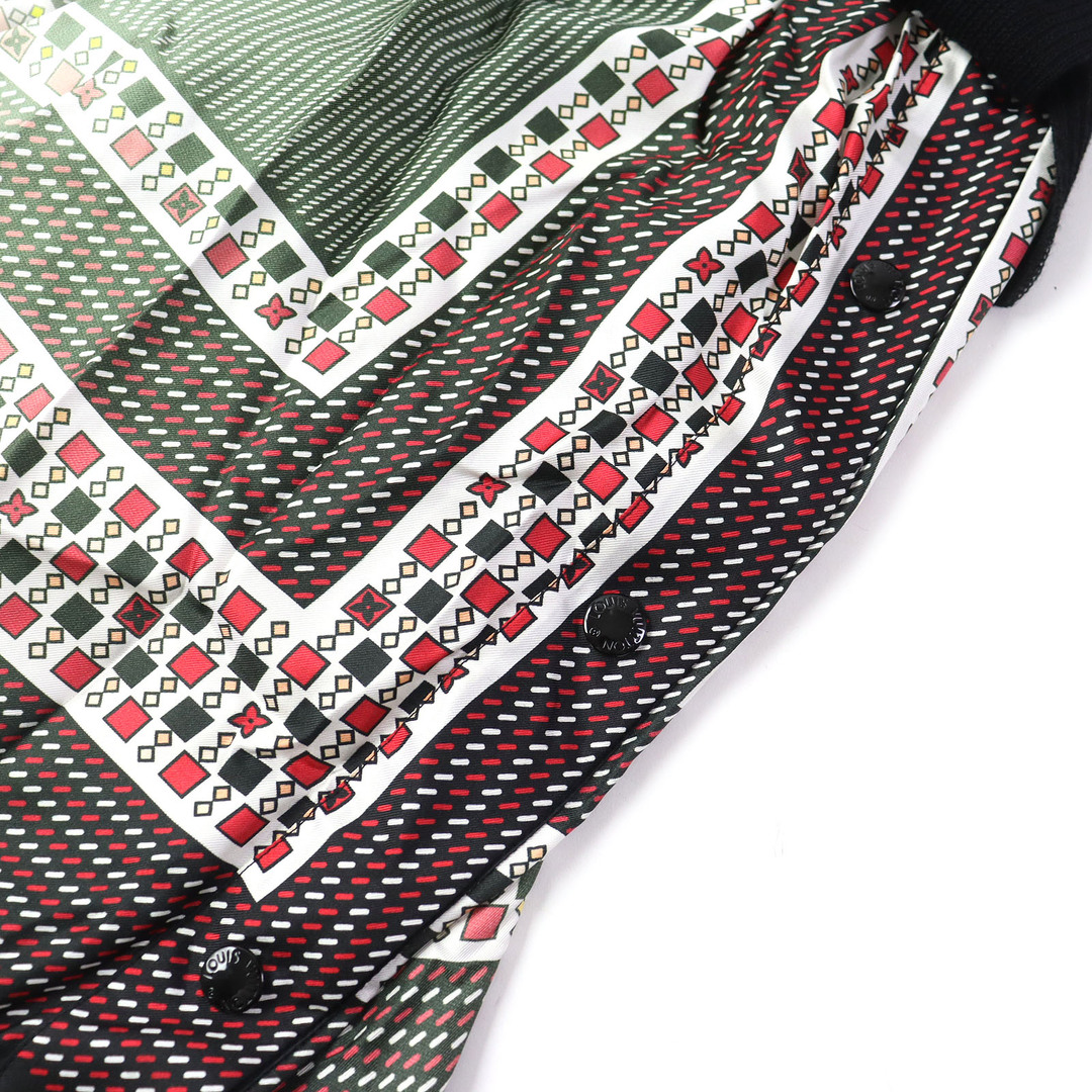 美品△LOUIS VUITTON ルイヴィトン 18SS ロゴボタン付き シルク 美品△LOUIS VUITTON ルイヴィトン 18SS ロゴボタン付き シルク