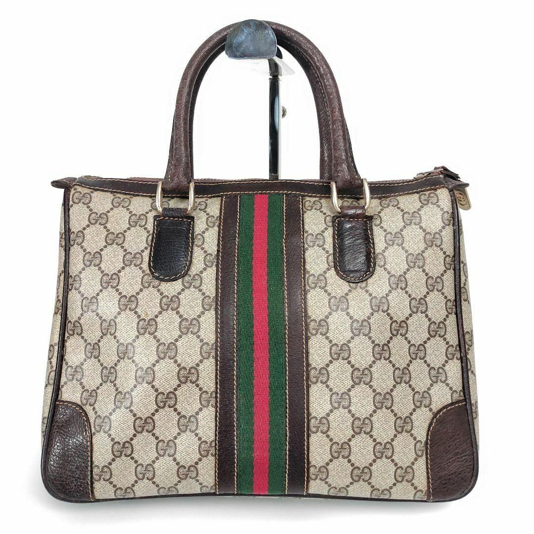 Gucci(グッチ)のGUCCI グッチ ハンドバッグ ミニボストン シェリーライン PVC レディースのバッグ(ハンドバッグ)の商品写真