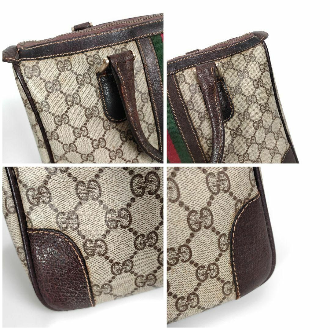 Gucci(グッチ)のGUCCI グッチ ハンドバッグ ミニボストン シェリーライン PVC レディースのバッグ(ハンドバッグ)の商品写真