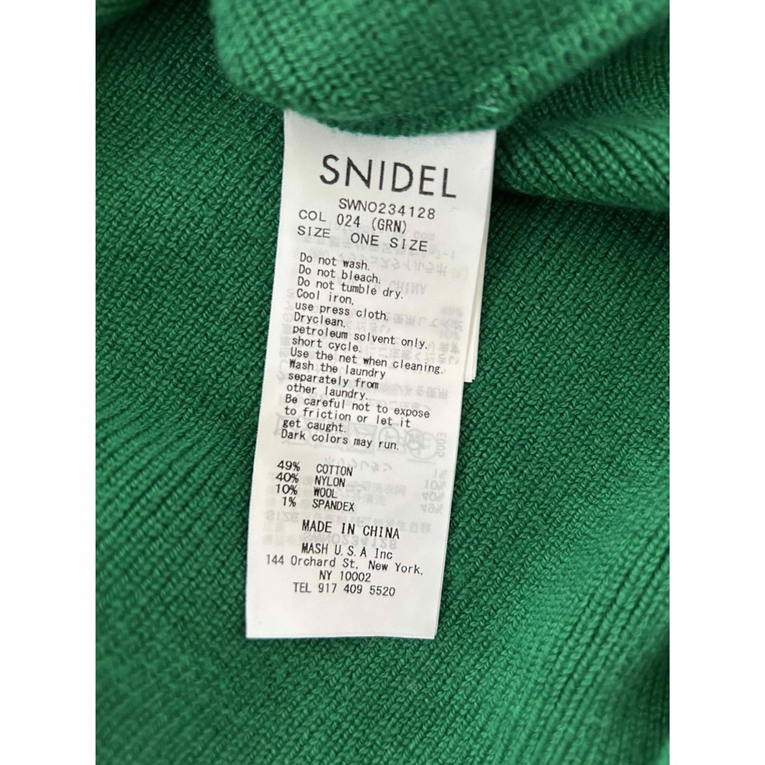 SNIDEL(スナイデル)のsnidel スナイデル　ポロニットワンピース レディースのワンピース(ひざ丈ワンピース)の商品写真