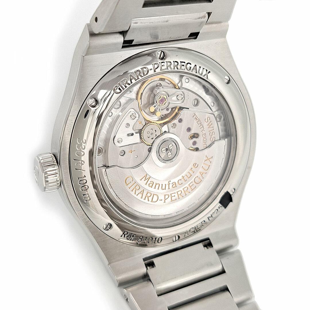 GIRARD-PERREGAUX(ジラールペルゴ)のジラールペルゴ ロレアート 42mm ブラック 81010-11-634-11A 自動巻き ステンレススティール メンズ GIRARD-PERREGAUX 【中古】 【時計】 メンズの時計(腕時計(アナログ))の商品写真