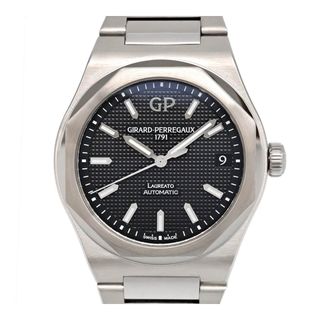 GIRARD-PERREGAUX - ジラールペルゴ ロレアート 42mm ブラック 81010-11-634-11A 自動巻き ステンレススティール メンズ GIRARD-PERREGAUX 【中古】 【時計】