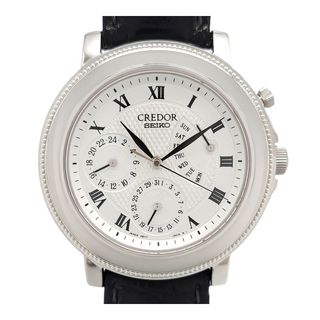 セイコー(SEIKO)のセイコー クレドール レトログラード プラチナ Overhauled by Credor  GBBG999 自動巻き プラチナ メンズ SEIKO 【中古】 【時計】(腕時計(アナログ))