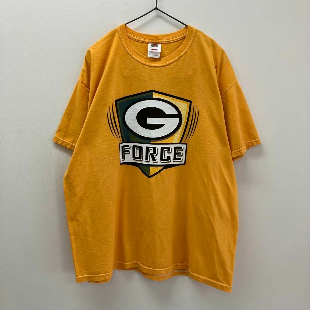 FRUIT OF THE LOOM(フルーツオブザルーム)の【美品】古着　NFL パッカーズ　Tシャツ　メンズ　イエロー　XL メンズのトップス(Tシャツ/カットソー(半袖/袖なし))の商品写真