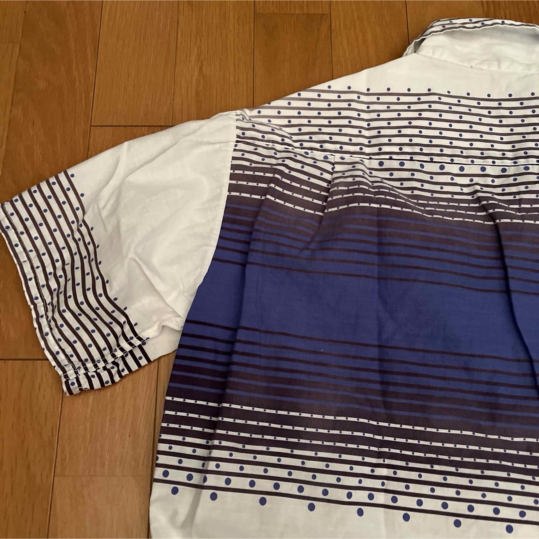 ヴィンテージ　コットン　オープンカラーシャツ メンズのトップス(シャツ)の商品写真