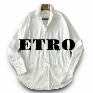 エトロ(ETRO)のA13 美品 シャドーペイズリー 43『エトロ』イタリアンコットン 長袖 シャツ(その他)