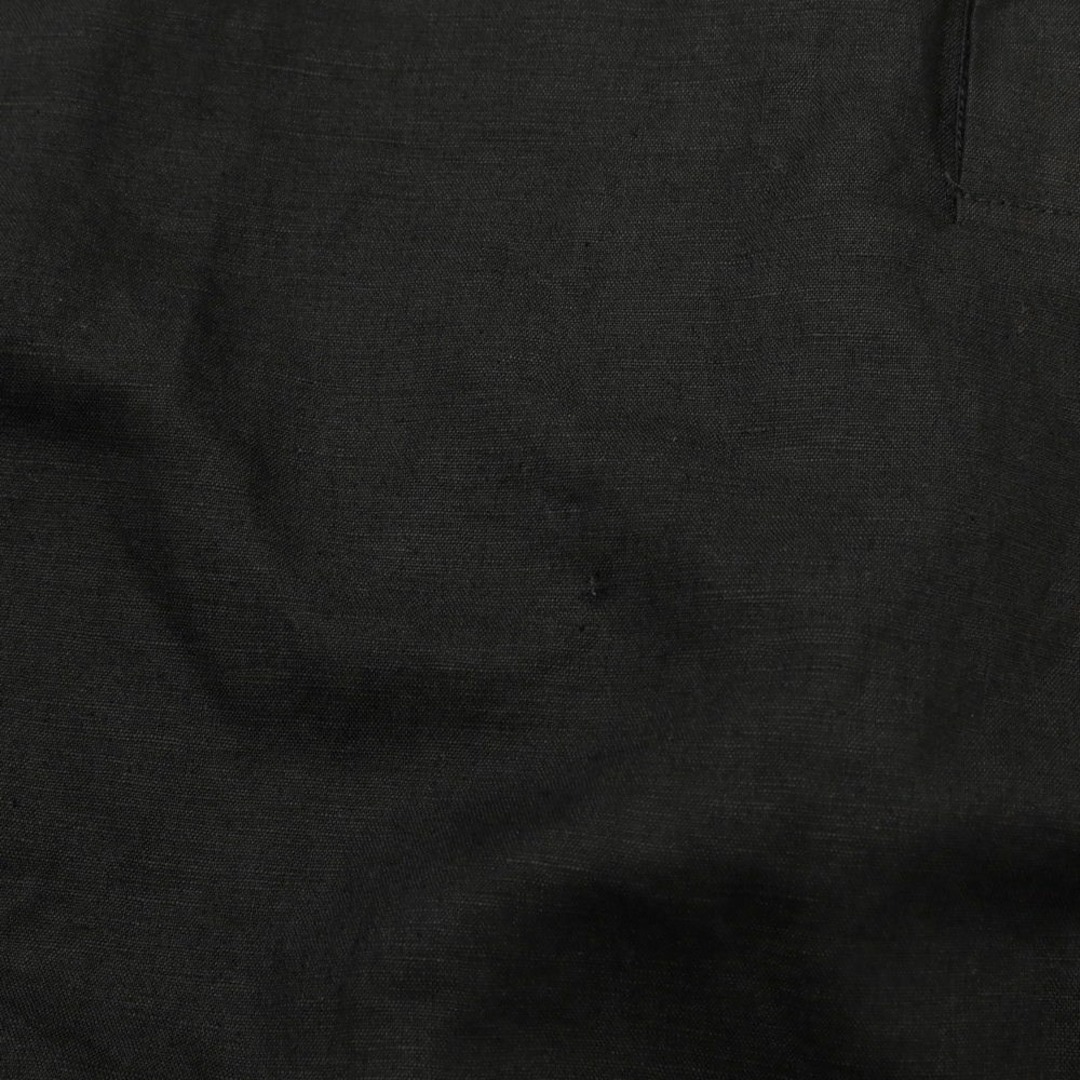 【中古】ジーヌンク Jih Nunc コットンリネン プルオーバーシャツ ブラック【サイズS】【メンズ】 メンズのトップス(シャツ)の商品写真
