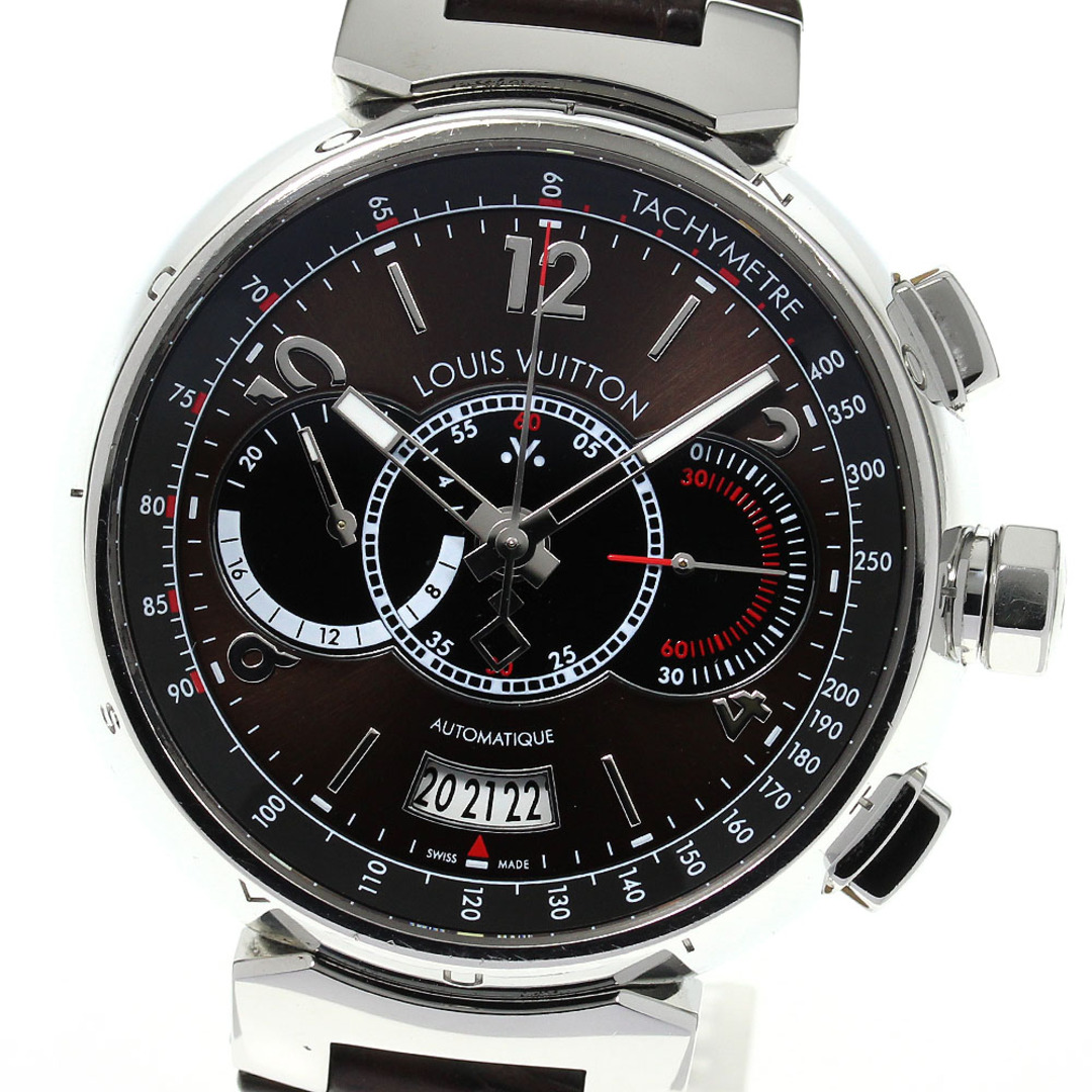 LOUIS VUITTON(ルイヴィトン)のルイ・ヴィトン LOUIS VUITTON Q102A タンブール クロノグラフ ヴォワイヤージュ 世界688本限定 自動巻き メンズ 保証書付き_814056 メンズの時計(腕時計(アナログ))の商品写真