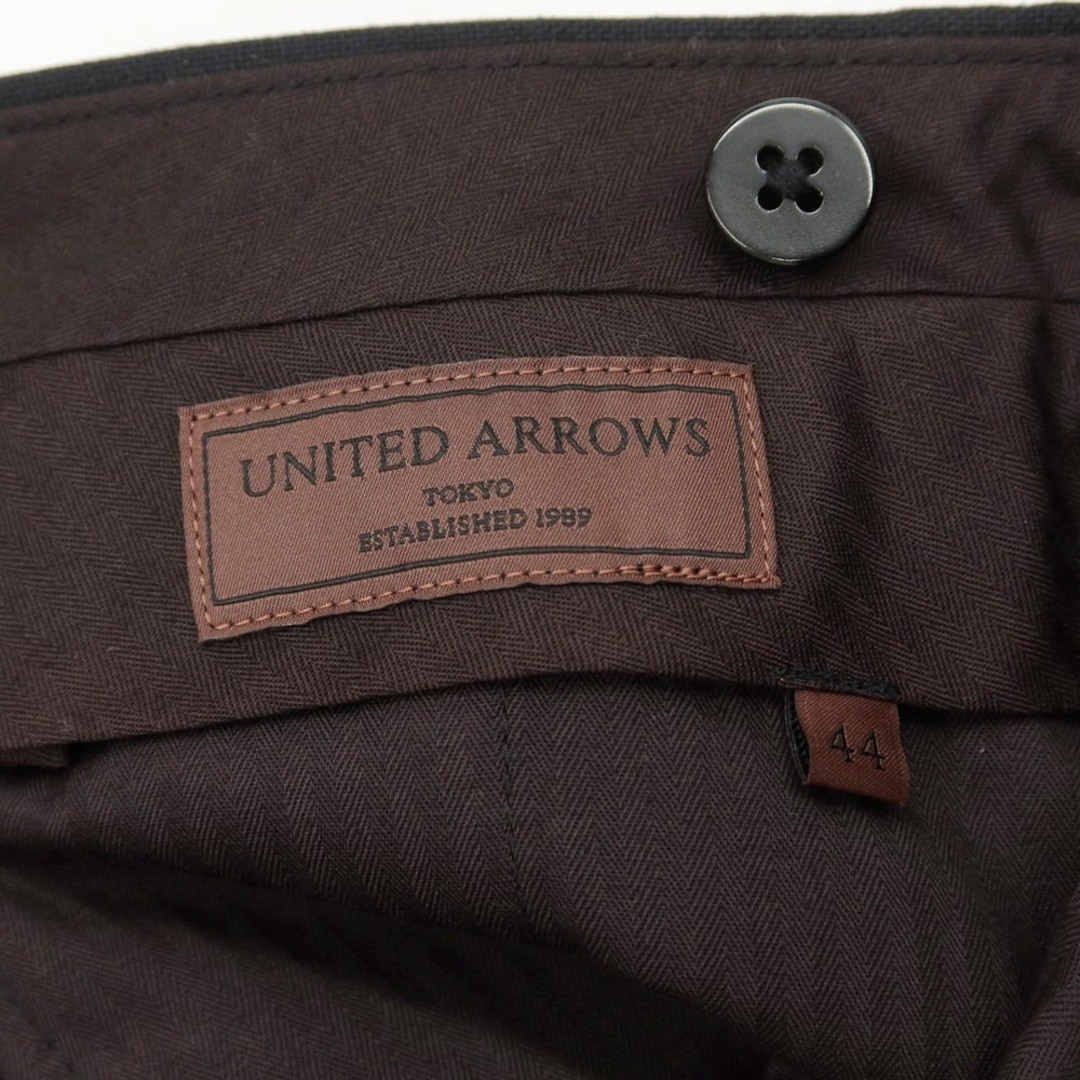 UNITED ARROWS(ユナイテッドアローズ)の【中古】ユナイテッドアローズ UNITED ARROWS ウール ドレススラックスパンツ ブラック【サイズ44】【メンズ】 メンズのパンツ(スラックス)の商品写真