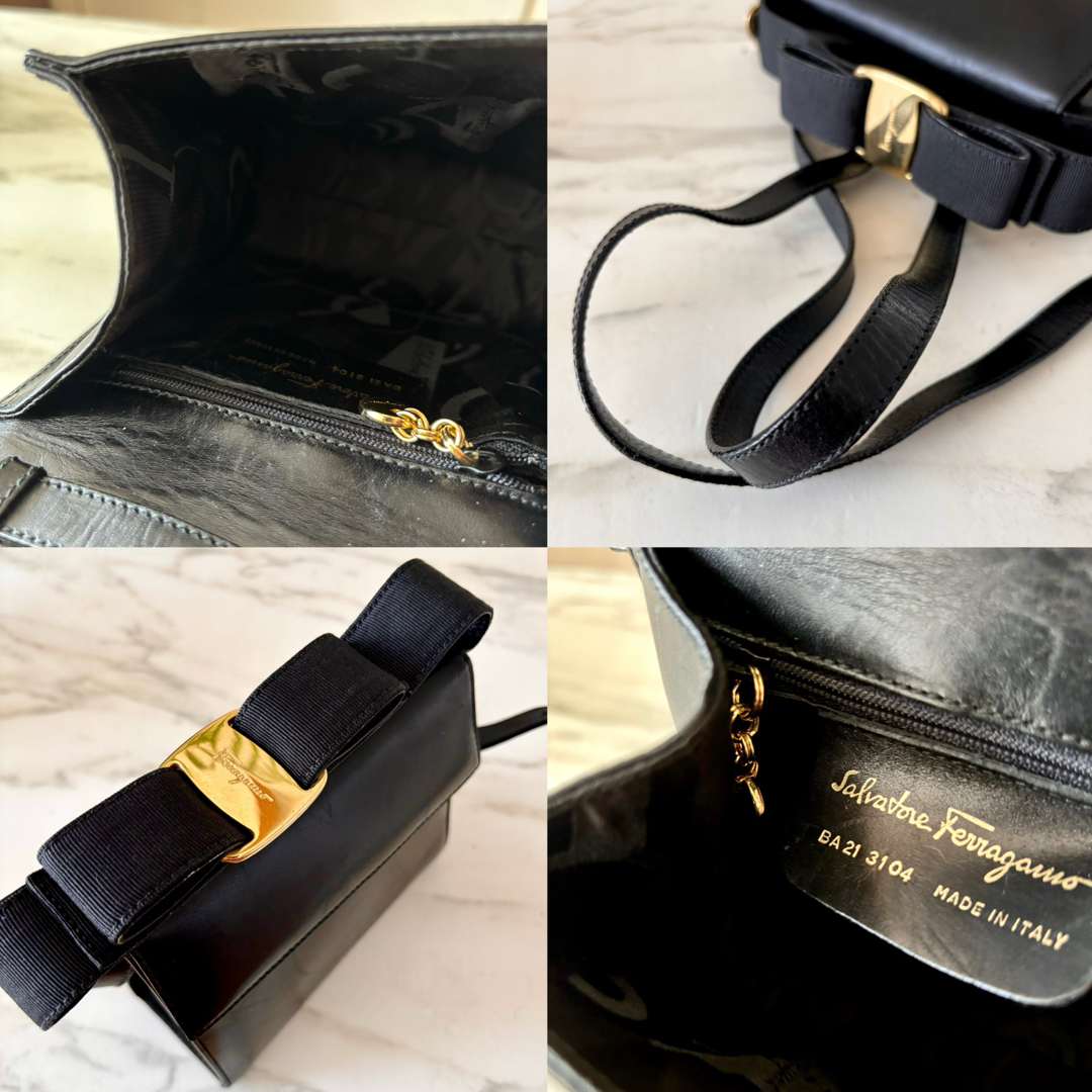 Salvatore Ferragamo(サルヴァトーレフェラガモ)の正規品 フェラガモ ヴァラ 2way レザーショルダーバッグ レディースのバッグ(ハンドバッグ)の商品写真