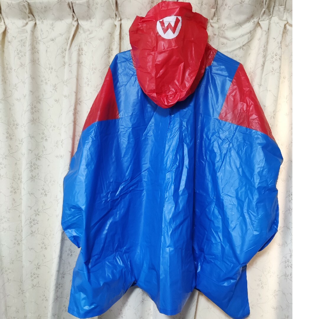 マリオ　レインポンチョ　子供用　キッズ キッズ/ベビー/マタニティのこども用ファッション小物(レインコート)の商品写真