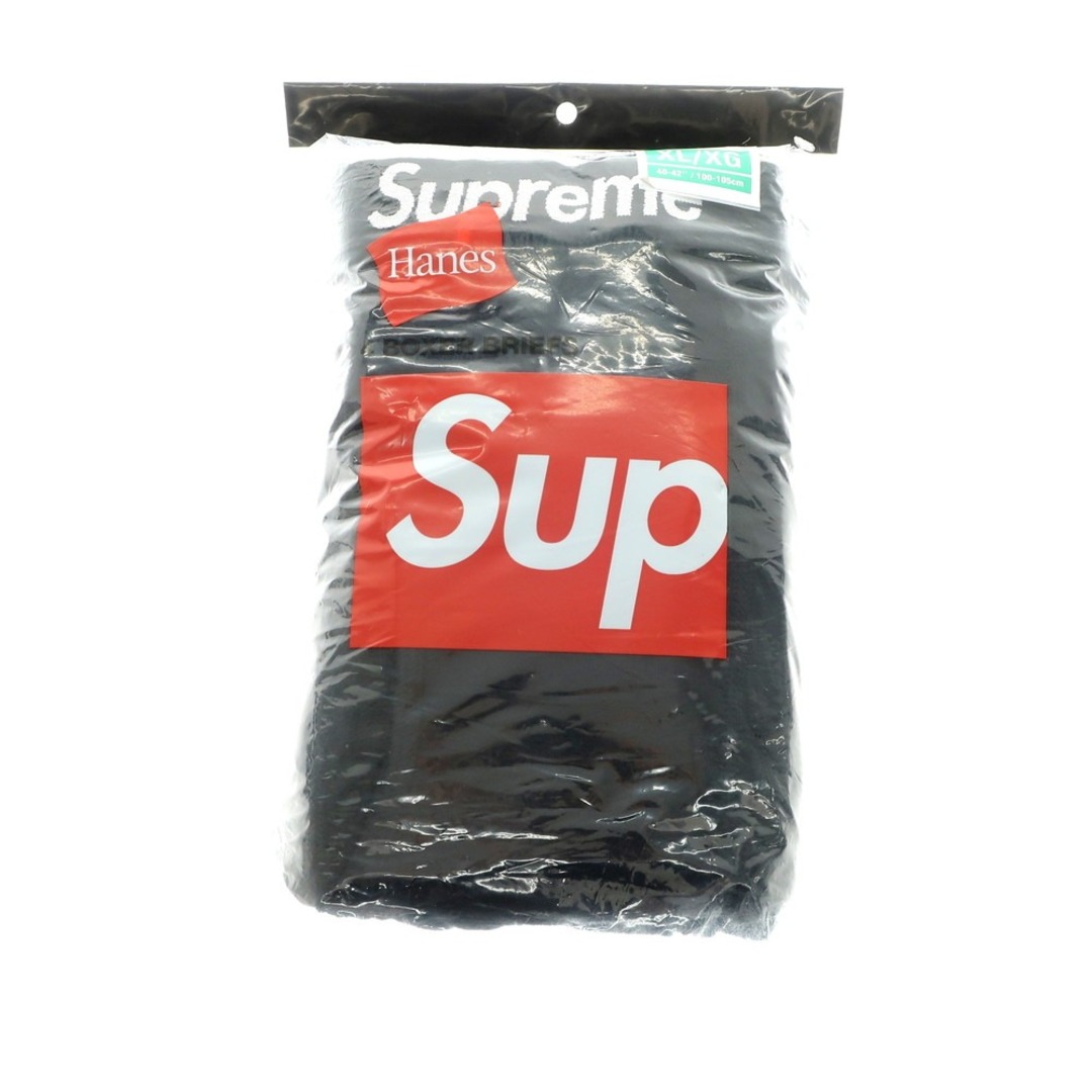 Supreme(シュプリーム)の【中古】シュプリーム Supreme Hanes Boxer Briefs コットン ボクサーパンツ ブラック【サイズXL（ウエスト100-105cm）】【メンズ】 メンズのアンダーウェア(ボクサーパンツ)の商品写真