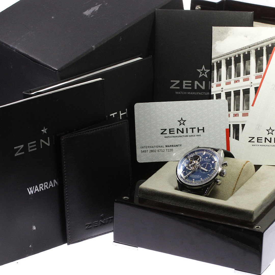 ZENITH(ゼニス)のゼニス ZENITH 03.2085.4021 クロノマスターオープン シャルルベルモ 世界限定1975本 自動巻き メンズ 箱・保証書付き_812175 メンズの時計(腕時計(アナログ))の商品写真