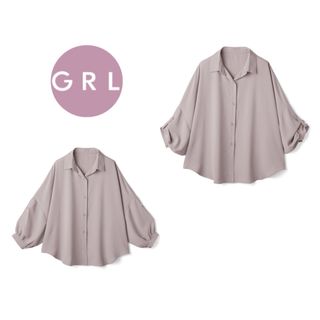 グレイル(GRL)のGRL  グレイル  袖2Wayドルマンスリーブシャツ ベージュ(シャツ/ブラウス(長袖/七分))