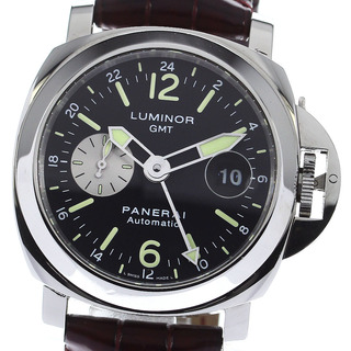 パネライ(PANERAI)のパネライ PANERAI PAM00088 ルミノール GMT デイト スモールセコンド 自動巻き メンズ 箱・保証書付き_813276(腕時計(アナログ))