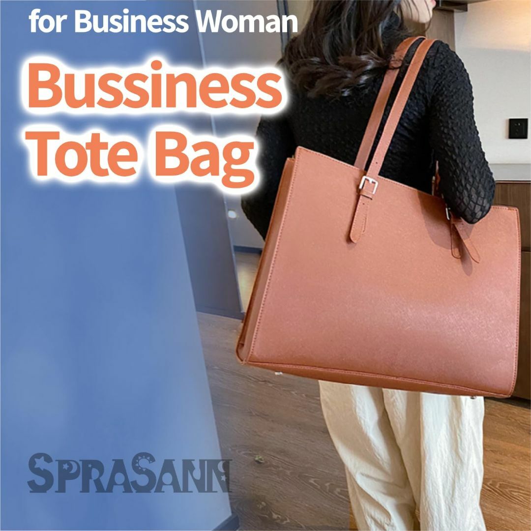 【色: キャロットオレンジ】[SPRASANN] トートバッグ ビジネスバッグ  レディースのバッグ(その他)の商品写真