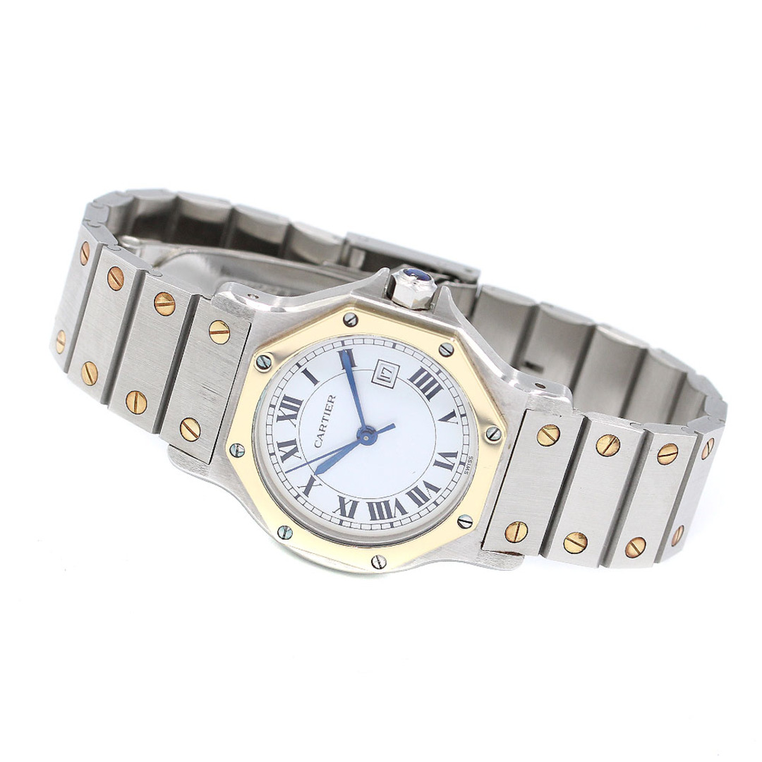 Cartier(カルティエ)のカルティエ CARTIER サントスオクタゴンLM YGベゼル 自動巻き メンズ 保証書付き_812450 メンズの時計(腕時計(アナログ))の商品写真
