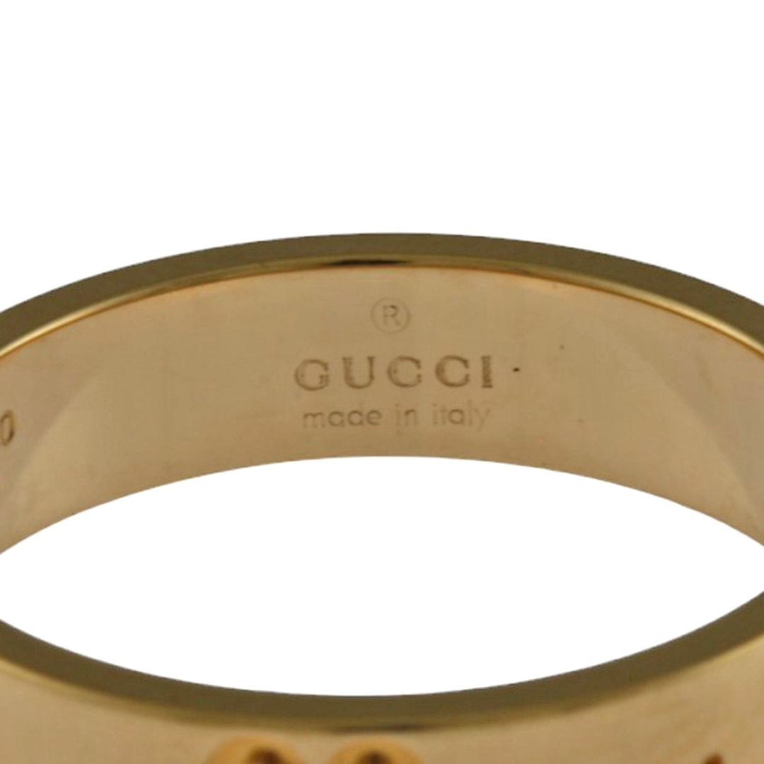 Gucci(グッチ)のグッチ アイコン リング 指輪 7.5号 18金 K18ピンクゴールド レディース GUCCI  中古 レディースのアクセサリー(リング(指輪))の商品写真