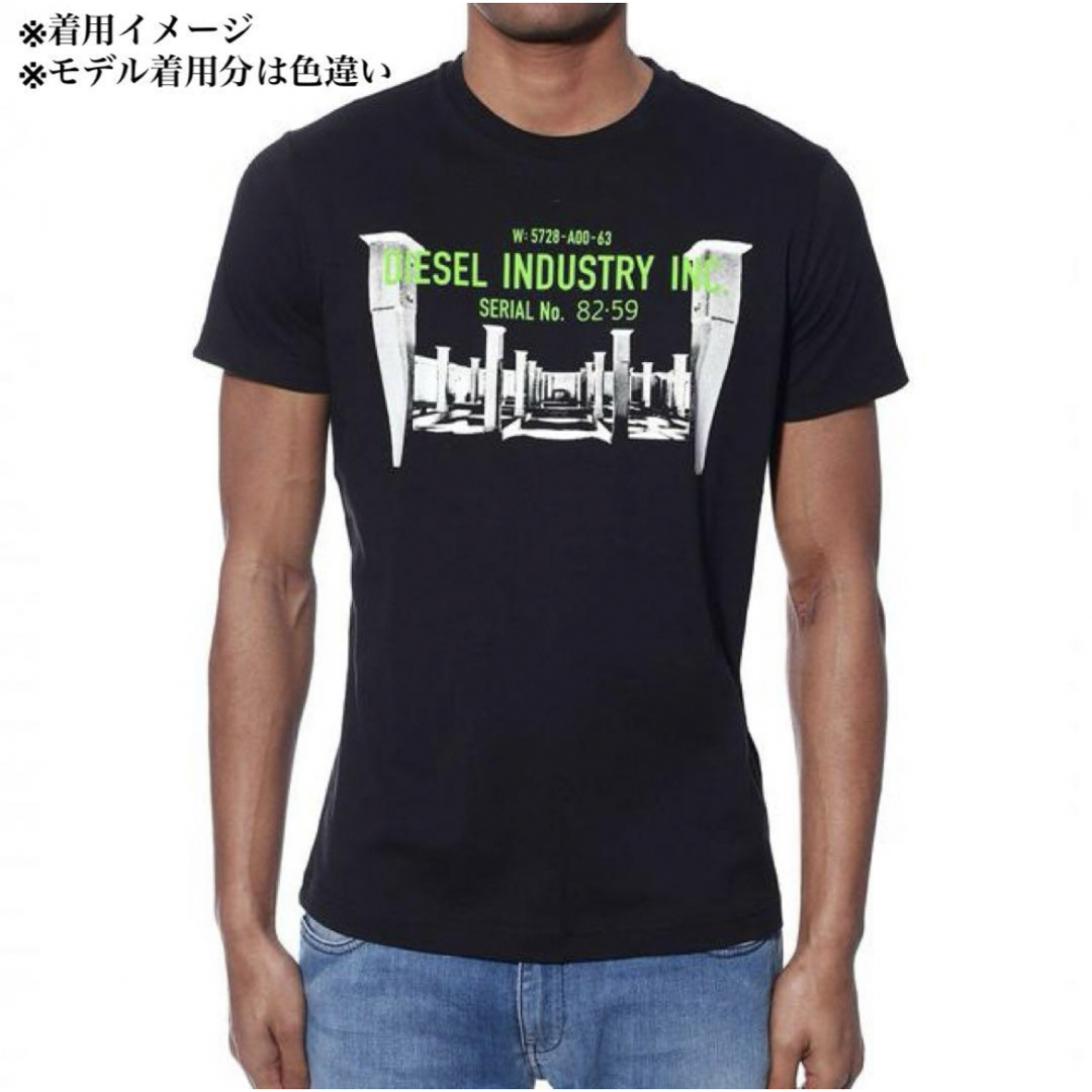 DIESEL(ディーゼル)の【新品】L ディーゼル Tシャツ 半袖 ロゴ プリント Uネック 白 ホワイト メンズのトップス(Tシャツ/カットソー(半袖/袖なし))の商品写真