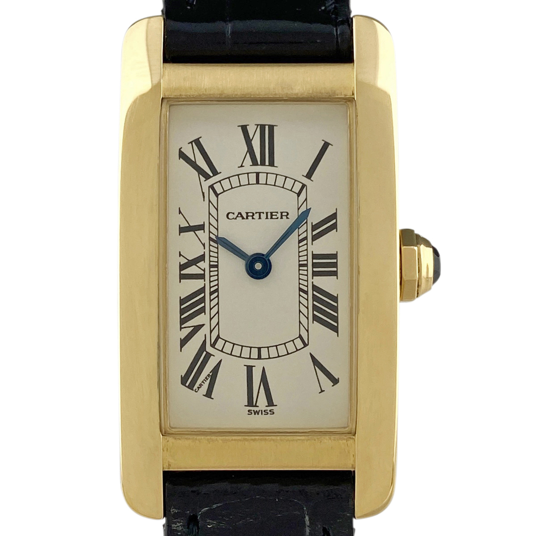 Cartier(カルティエ)のカルティエ タンクアメリカン SM  ローマン W2601556 クォーツ レディース 【中古】 レディースのファッション小物(腕時計)の商品写真