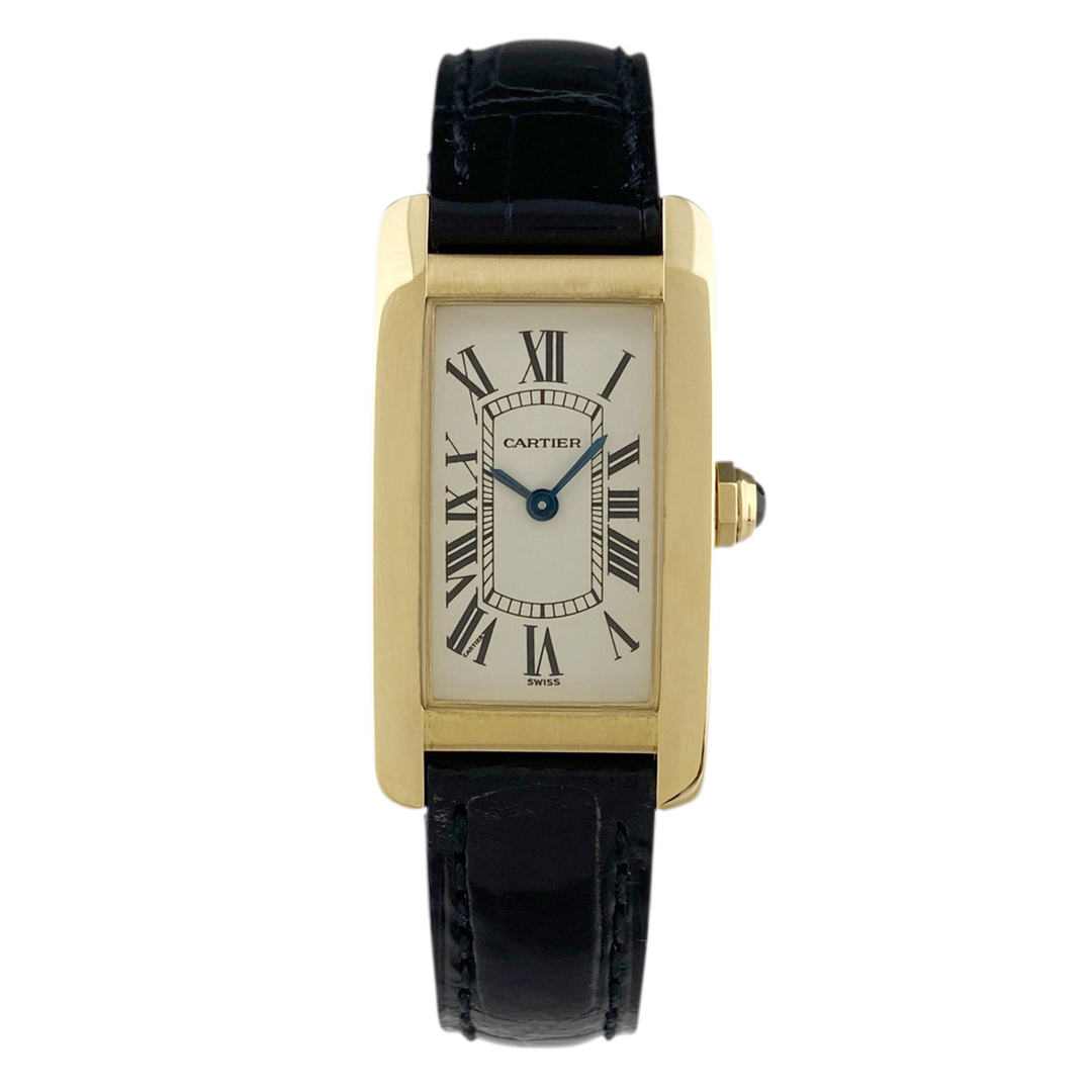 Cartier(カルティエ)のカルティエ タンクアメリカン SM  ローマン W2601556 クォーツ レディース 【中古】 レディースのファッション小物(腕時計)の商品写真