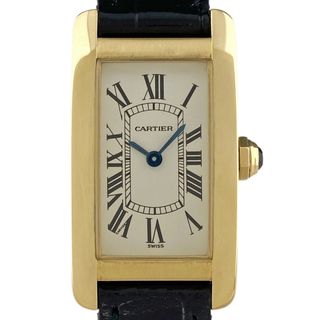 カルティエ(Cartier)のカルティエ タンクアメリカン SM  ローマン W2601556 クォーツ レディース 【中古】(腕時計)