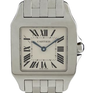 カルティエ(Cartier)のカルティエ サントス ドゥ モワゼル LM W25065Z5 クォーツ メンズ 【中古】(腕時計(アナログ))