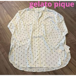 ジェラートピケ(gelato pique)の新品　ジェラートピケ   ドット柄　パジャマ　ルームウエア　ブラウス　シャツ(パジャマ)