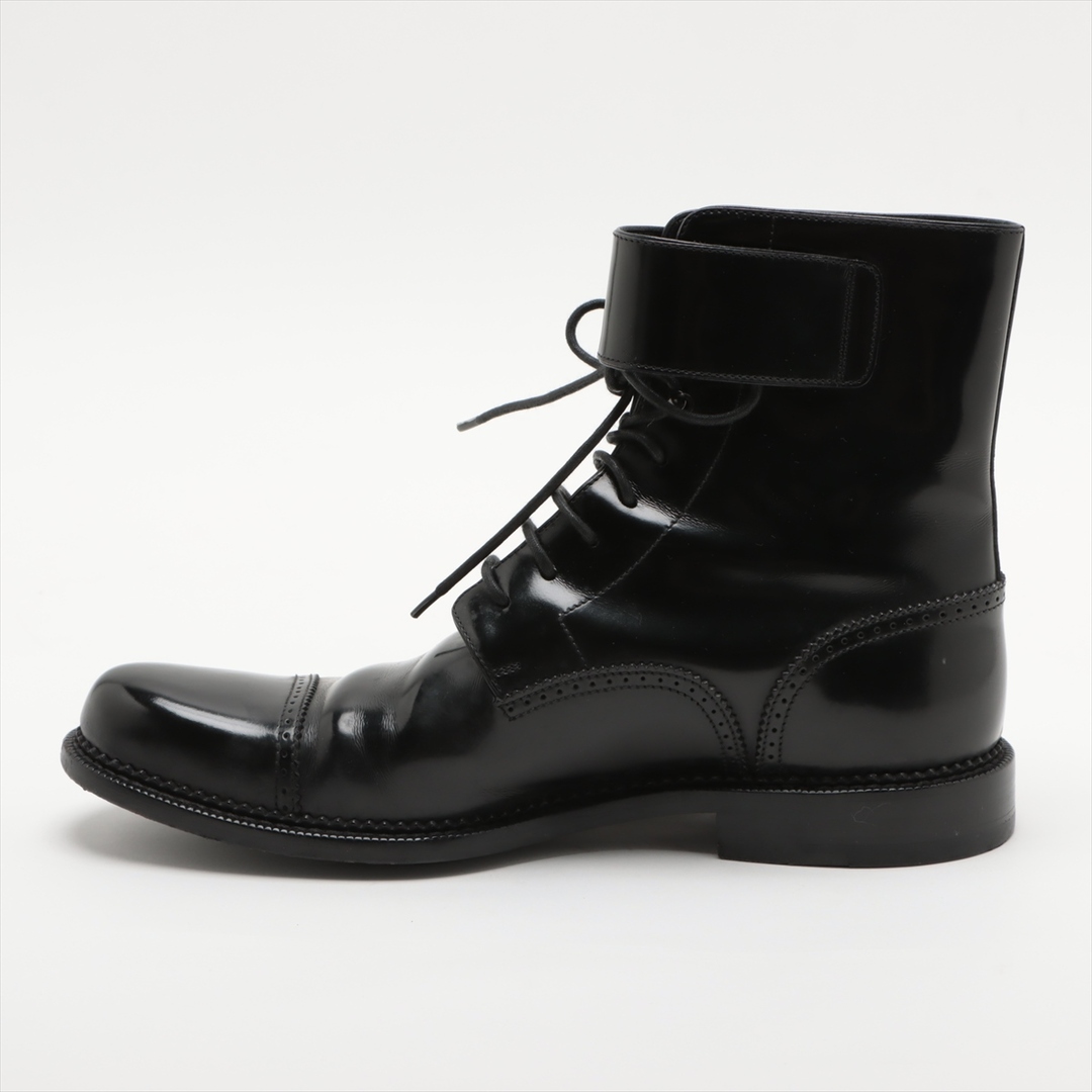 LOUIS VUITTON(ルイヴィトン)のルイヴィトン レザー ショート ブーツ FA0121 モンクストラップ 替え紐付 7 26cm 相当 レースアップ 靴 ブラック 黒 メンズ EEM Y7-7 メンズの靴/シューズ(ブーツ)の商品写真