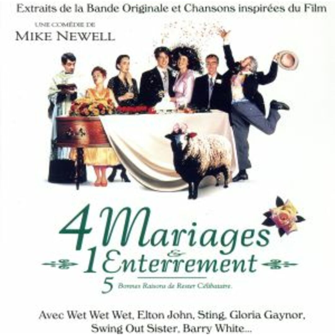 【輸入盤】Ｓｏｎｇｓ　Ｆｒｏｍ　＆　Ｉｎｓｐｉｒｅｄ　ｂｙ　ｔｈｅ　Ｆｉｌｍ　：　ＦＯＵＲ　ＷＥＤＤＩＮＧＳ　＆　Ａ　ＦＵＮＥＲＡＬ エンタメ/ホビーのCD(映画音楽)の商品写真