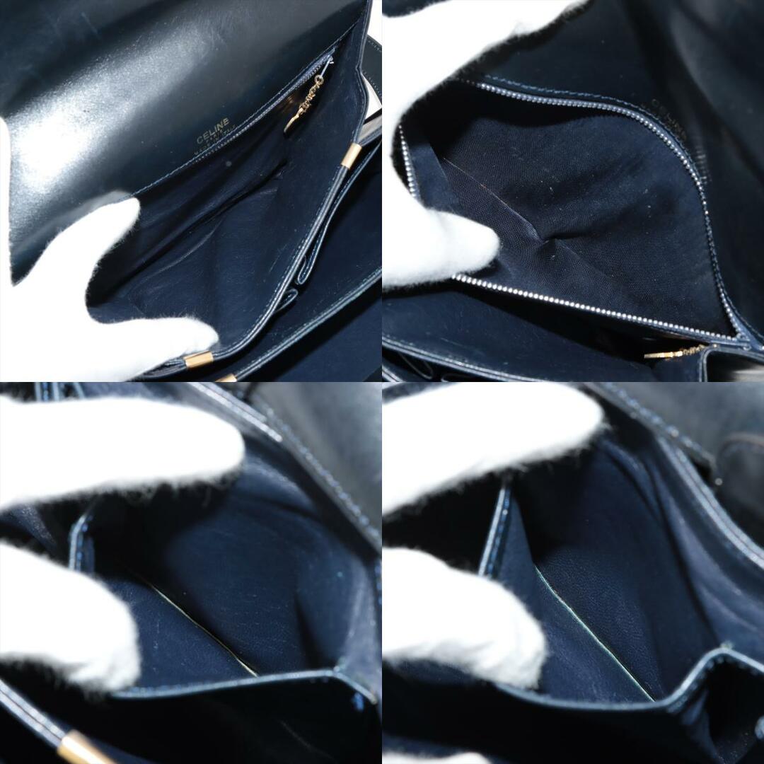 celine(セリーヌ)の美品 ヴィンテージ セリーヌ 馬車金具 レザー ショルダーバッグ 肩掛け トート ハンド 本革 ブラック 黒 レディース EEM Y9-4 レディースのバッグ(ショルダーバッグ)の商品写真