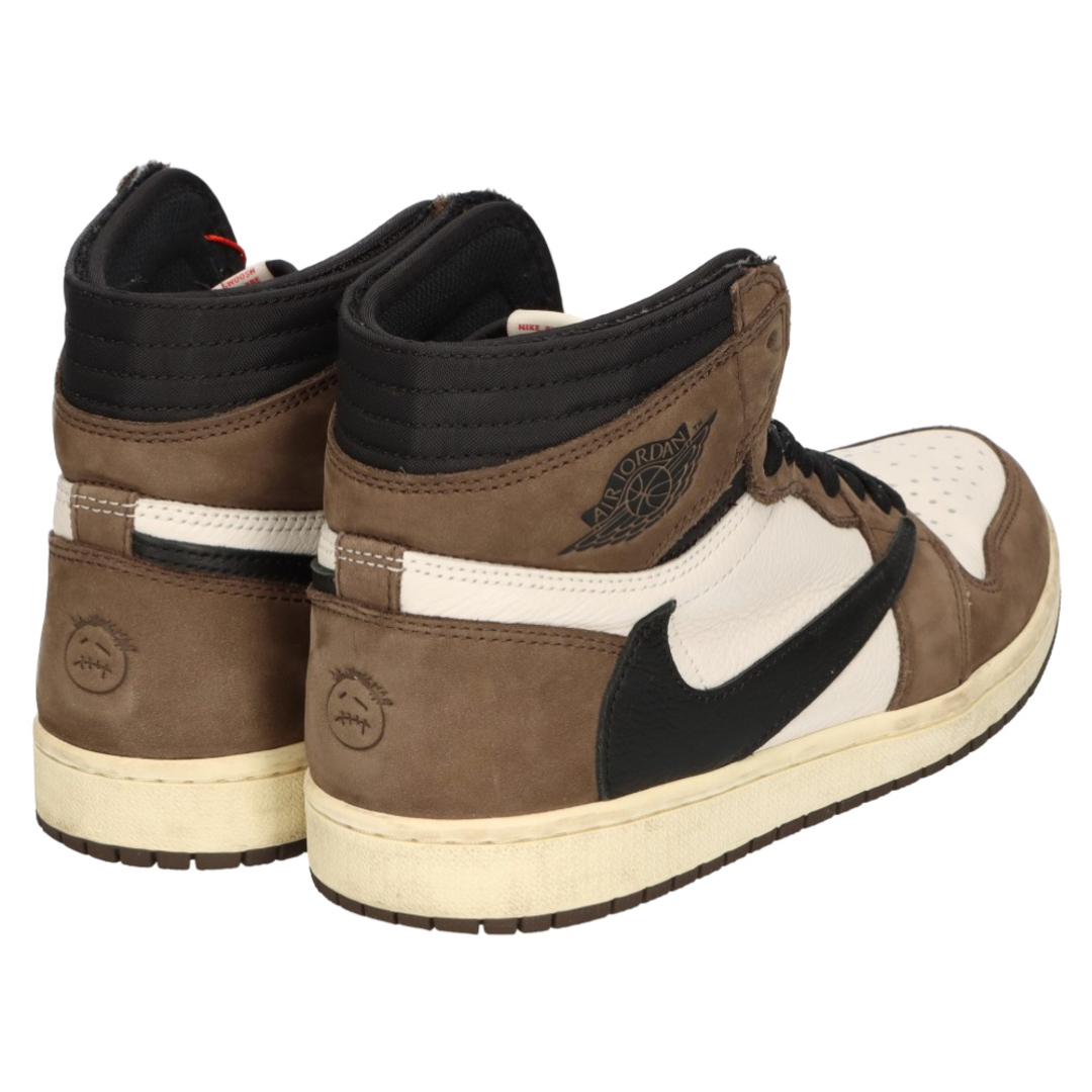 NIKE(ナイキ)のNIKE ナイキ ×TRAVIS SCOTT AIR JORDAN 1 HIGH OG TS SP トラヴィススコット エアジョーダン1 ハイカットスニーカー ブラウン US8/26cm CD4487-100 メンズの靴/シューズ(スニーカー)の商品写真