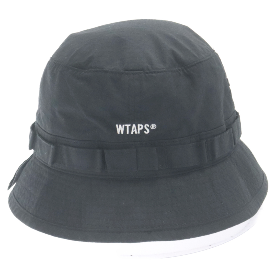 W)taps(ダブルタップス)のWTAPS ダブルタップス 22SS JUNGLE 01/HAT/NYCO.RIPSTOP.CORDURA ジャングルハット リップストップ バケットハット ブラック 221HCDT-HT13 メンズの帽子(ハット)の商品写真