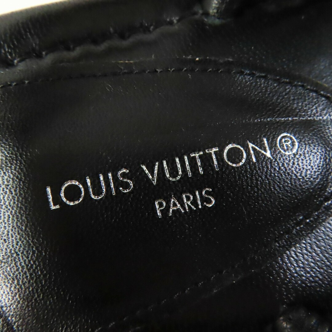 LOUIS VUITTON(ルイヴィトン)の美品◎LOUIS VUITTON ルイヴィトン レザー アイコンロゴ ストラップ スクエアトゥ フラット サンダル ブラック 36.5 イタリア製 レディース レディースの靴/シューズ(サンダル)の商品写真