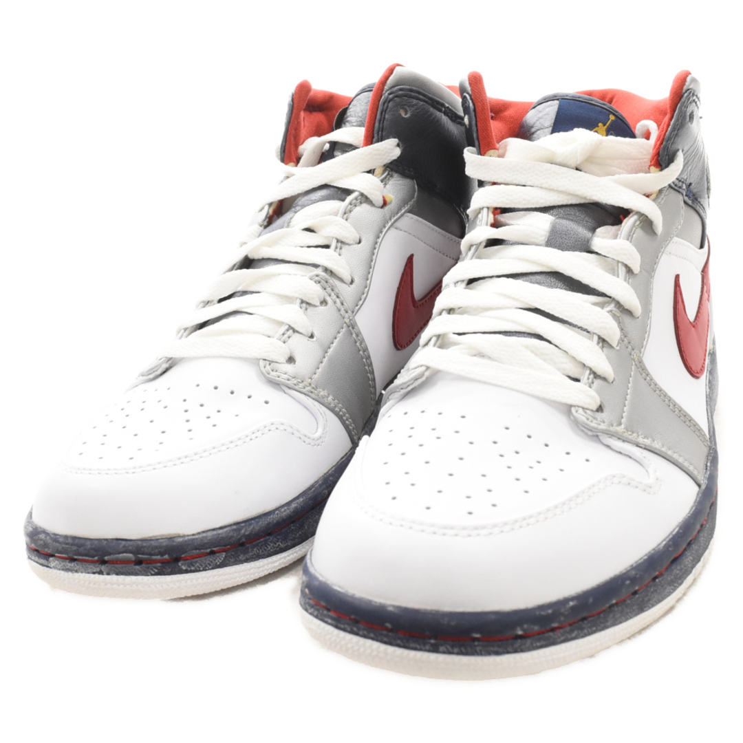 NIKE(ナイキ)のNIKE ナイキ 観賞用 08年製 AIR JORDAN 1 RETRO エアジョーダン1 レトロ ハイカットスニーカー ホワイト マルチ US8.5/26.5cm 136085-161 メンズの靴/シューズ(スニーカー)の商品写真