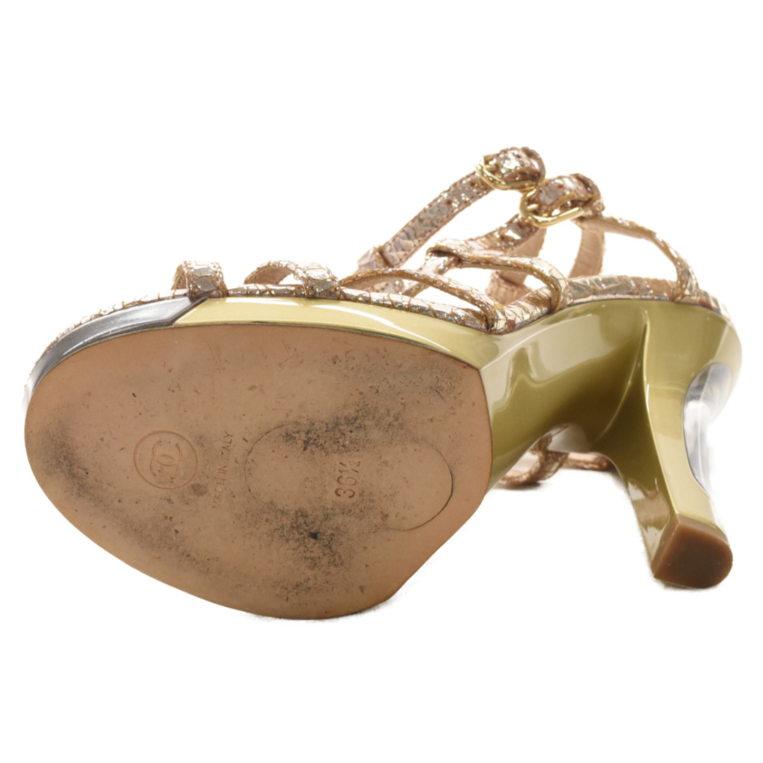 CHANEL(シャネル)のCHANEL シャネル LED装飾 ヒールパンプス レディース ピンクゴールド レディースの靴/シューズ(その他)の商品写真