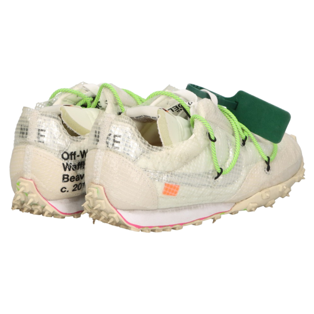 NIKE(ナイキ)のNIKE ナイキ ×OFF WHITE WMNS WAFFLE RACER/OW オフホワイト ウィメンズ ワッフルレーサー ローカットスニーカー ホワイト US8.5/25.5cm CD8180-100 メンズの靴/シューズ(スニーカー)の商品写真