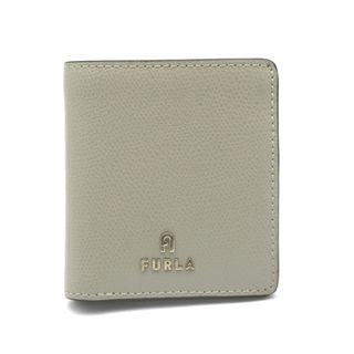 Furla - Furla (フルラ) Camelia カメリア 2つ折り財布 WP00308 コンパクト ミニ ウォレット レザー グレー レディース 美品