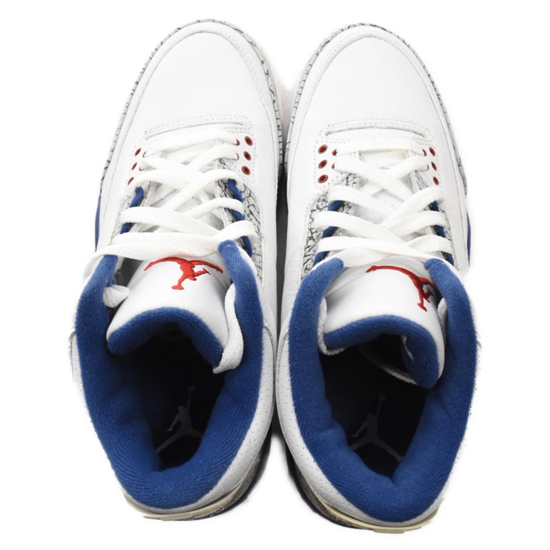 NIKE(ナイキ)のNIKE ナイキ 【鑑賞用 2009年製】AIR JORDAN 3 RETRO TRUE BLUE 136064-141 エアジョーダン3 レトロ ホワイト トゥルーブルー スニーカー メンズの靴/シューズ(スニーカー)の商品写真