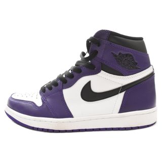 ナイキ(NIKE)のNIKE ナイキ AIR JORDAN 1 RETRO HIGH OG COURT PURPLE エアジョーダン1 コートパープル ハイカットスニーカー US9/27cm 555088-500(スニーカー)