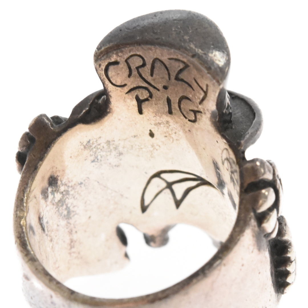 CRAZY PIG(クレイジーピッグ)のCRAZY PIG クレイジーピッグ MASCOT SKULL RING マスコットスカルシルバーリング メンズのアクセサリー(リング(指輪))の商品写真