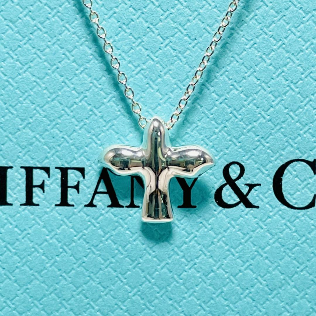 Tiffany & Co.(ティファニー)のティファニー クロスバード ネックレス シルバー★898 レディースのアクセサリー(ネックレス)の商品写真