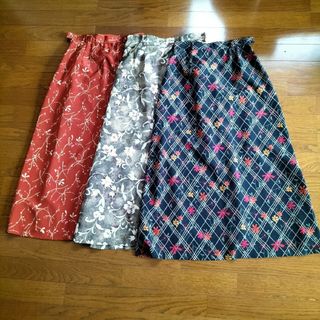オーダーメイドAラインスカート3枚(ロングスカート)