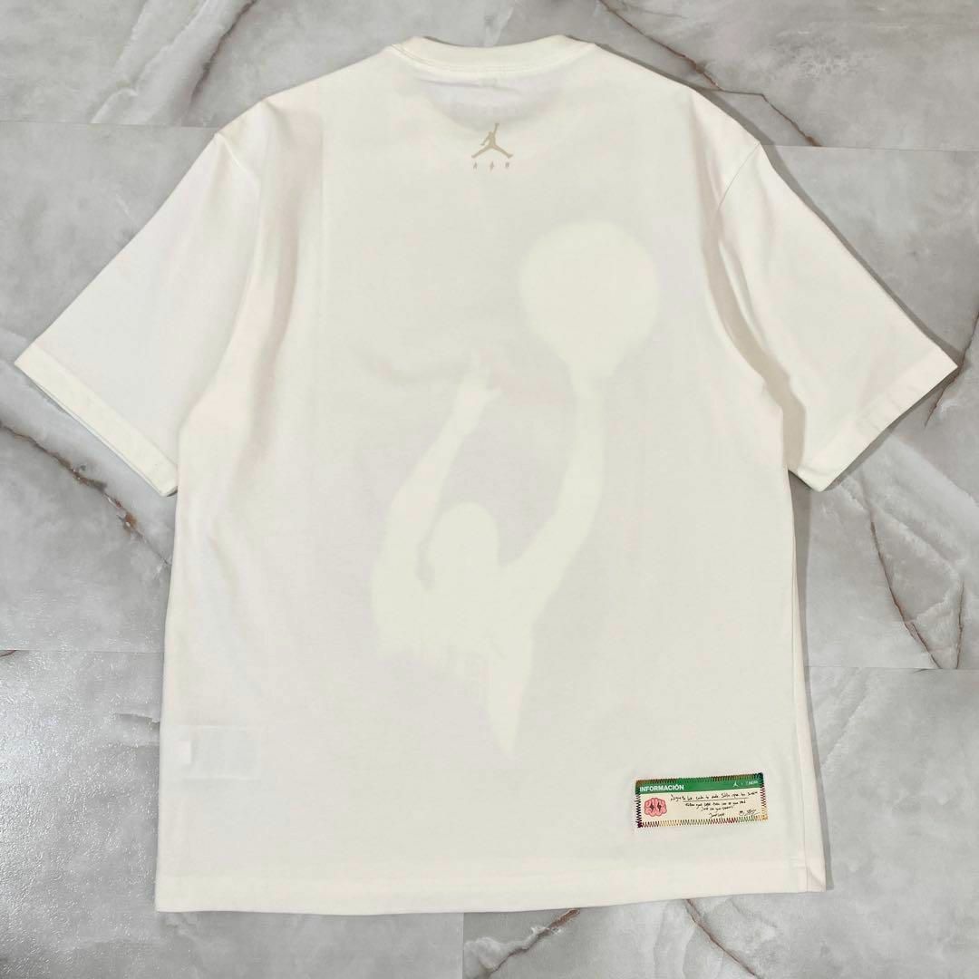 NIKE(ナイキ)のA12614 ナイキエアジョーダン×ジェイバルビン　プリントTシャツ　ホワイトM メンズのトップス(Tシャツ/カットソー(半袖/袖なし))の商品写真