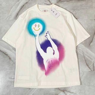 ナイキ(NIKE)のA12614 ナイキエアジョーダン×ジェイバルビン　プリントTシャツ　ホワイトM(Tシャツ/カットソー(半袖/袖なし))