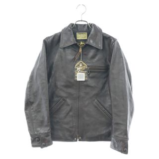 JOE McCOY ジョーマッコイ 30S HORSE HIDE SPORTS JACKET ホースハイド スポーツ シングル ジャケット ブラウン MJ14152(ライダースジャケット)