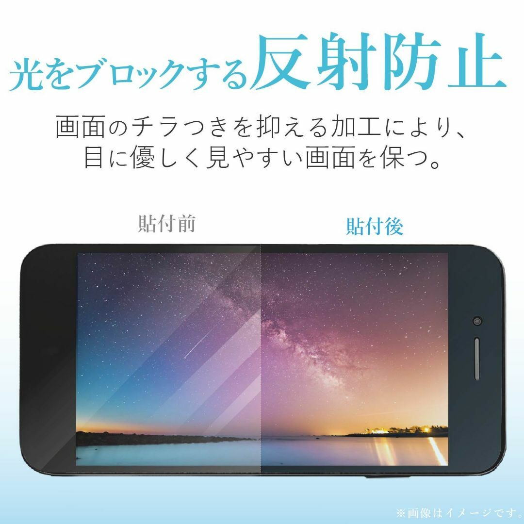 【在庫処分】エレコム シンプルスマホ4 フィルム SoftBank 指紋防止 指 スマホ/家電/カメラのスマホアクセサリー(その他)の商品写真