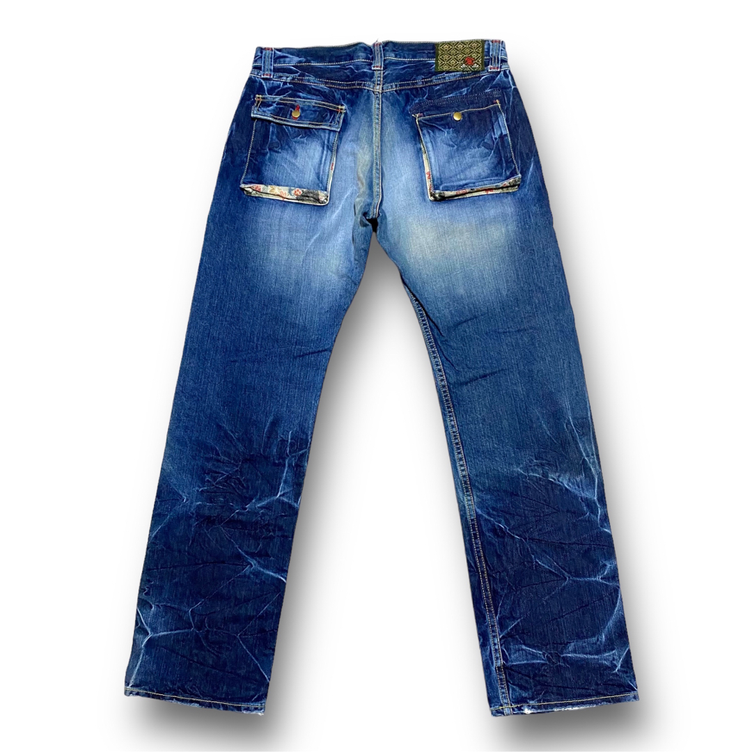 ETERNAL 倉敷工房 ワークデニムパンツ w36日本製 ETERNAL - 備中倉敷工房 ETERNAL エターナル 倉 24153
