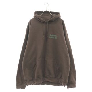 Mercedes Anchor Inc. メルセデスアンカーインク Hoodie Sweat ロゴプリント プルオーバーパーカー フーディースウェット ブラウン(パーカー)