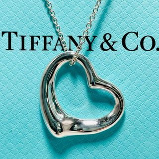 ティファニー(Tiffany & Co.)のティファニー オープンハート ラージサイズ ネックレス シルバー★905(ネックレス)